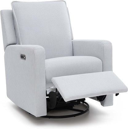 Delta Children - babyGap Harlowe Power Recliner, Sky Blue | Power Recliner with USB-A and Type-C Ports, Greenguard Gold Certified, Stain-Resistant Fabric, Oeko-TEX 100 Certified