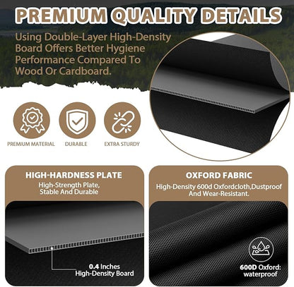 Heavy Duty Bunkie Board Queen Size 60"x80",10MM Bed Support Board, Anti-Sag Mattress Support for Slatted Bed Frame, Bunk Bed & Platform Bed