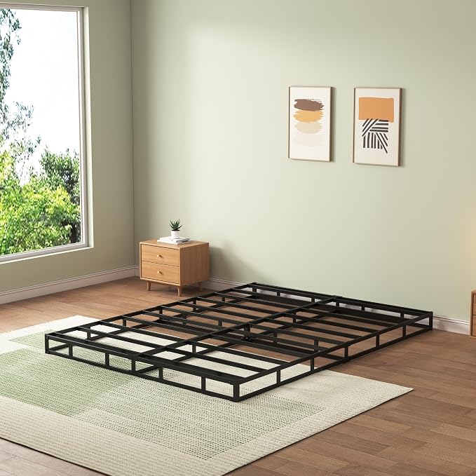FMDMR King Box Spring for King Bed,5 Inch King Size Box Spring Only with 3000lbs Max Weight Capacity Durable Mattress Foundation Easy Assembly, Non-Slip, Noise Free