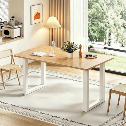 QLLY One-Piece Wood Tabletop, Replacement Board Desktop, Universal Countertop for Table and Workstation (Natural, 39.3x23.6 inch)