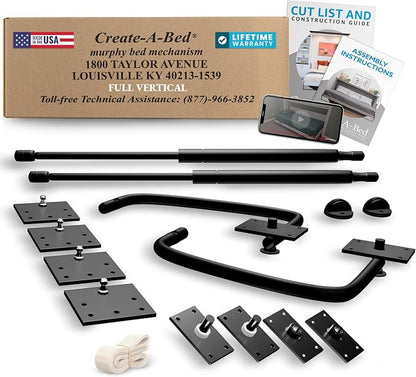 Create-A-Bed Full Size Deluxe Murphy Bed Kit, Vertical