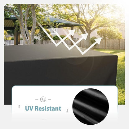 SHINESTAR Fire Pit Table Cover for Outland Living 401/403 Outdoor Propane Gas Fire Table, 44 Inch Heavy Duty Waterproof Rectangular Fire Pit Cover, Black