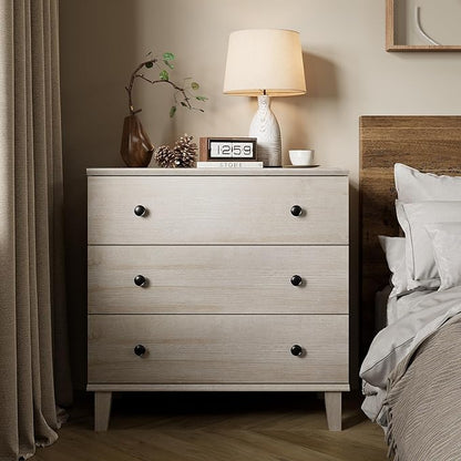 Rustic Drawer Dresser with 6 Drawers Storage Dressers Organizer for Bedroom, Living Roomm,Light Oak