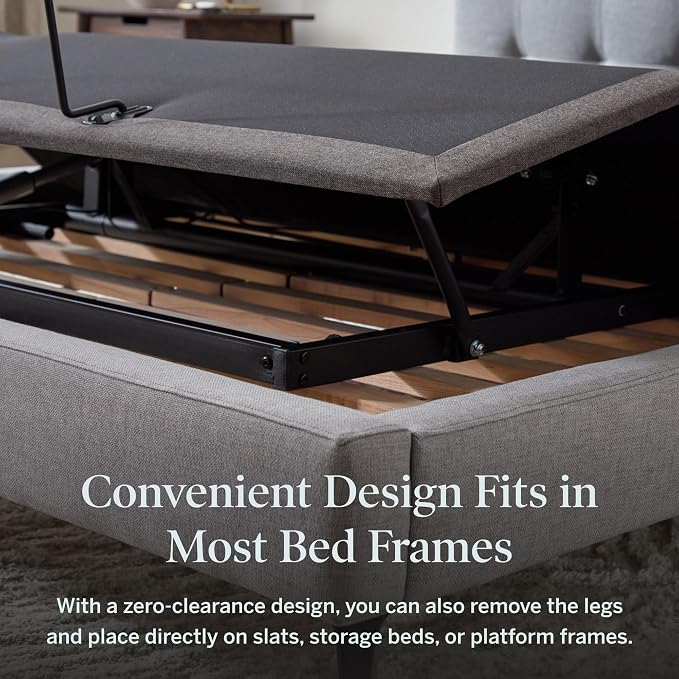 Lucid® L150 Adjustable Bed Frame – Head & Foot – Wireless Remote, Twin XL