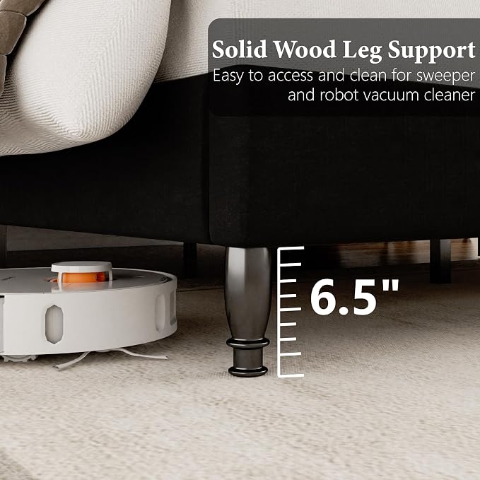 King Size Bed Frame with Wingback Headboard, Upholstered Velvet Platform Bed Frame Easy Assembly, Heavy Duty Wooden Slats Support, Noise-Free, No Box Spring Needed, Minimalist Style, Black