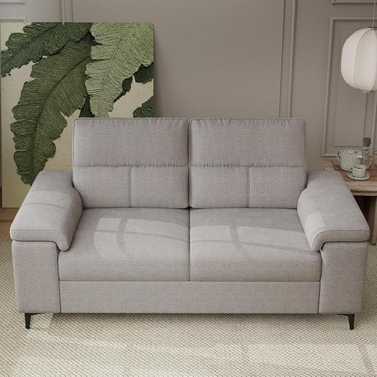 Upvilla 71.25" Modern Couches for Living Room, Deep Seat Sofa with 8” Cushion, Comfy 2-Seater Chenille Loveseat with Convertible Armrest, Removable Sofa Cover, High Leg(Light Gray)