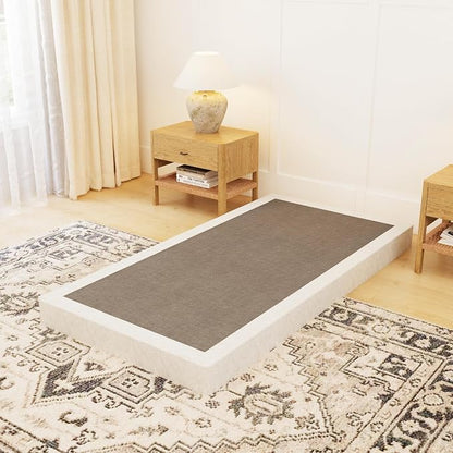 OSASET Twin Box Spring, 4 Inch Metal, Twin Size | Heavy Duty Metal Frame, 3000lbs Support, Easy Assembly, Noise Free, Non Slip