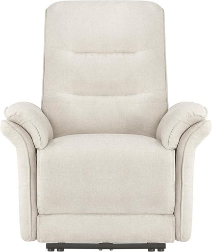 KISLOT Power Recliner Chair with Adjustable Headrest and Footrest, Dual Motor Fabric Reclining Chair with USB/Type-C Charging, Zero Gravity Modern Electric Recliner for Nursery Living Room Bedroom