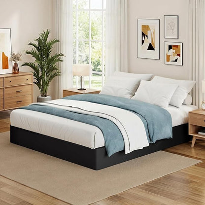 Awesofurni Queen Box Spring, 10 Inch High Profile Box Spring for Queen Bed, 3000 lbs Heavy Duty Metal Frame Mattress Foundation with Fabric Cover, Easy Assembly-Noise Free