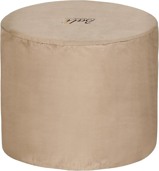 BALI OUTDOORS 30 Inch Fire Pit Cover Round Column, Heavy Duty, Waterproof and Weather Resistant Oxford Fabric Cover
