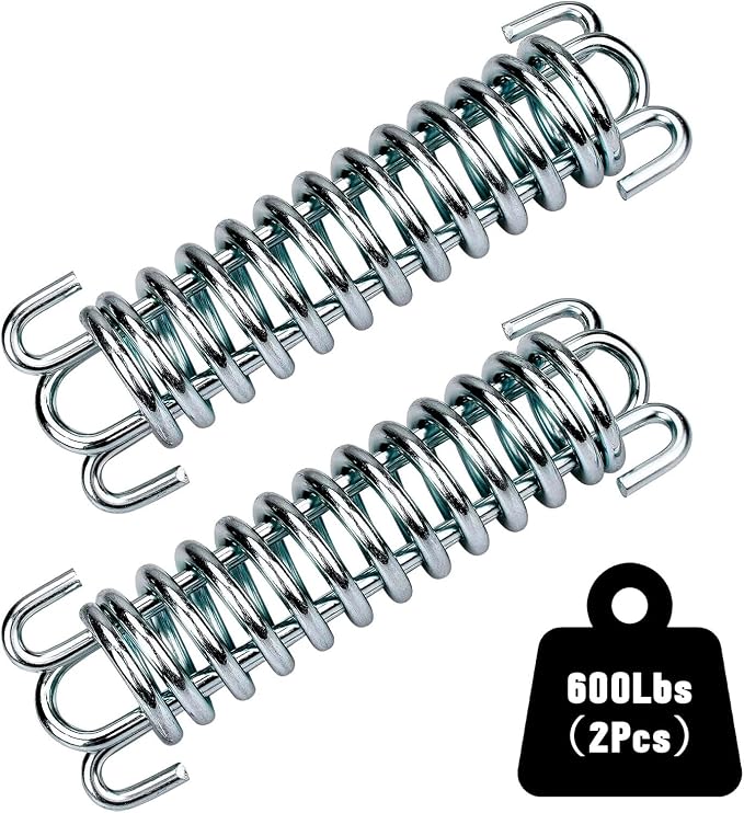 Porch Swing Springs for Hammock Chair, Heavy Duty, 300 LBS, Outdoor & Indoor (2 Pack)