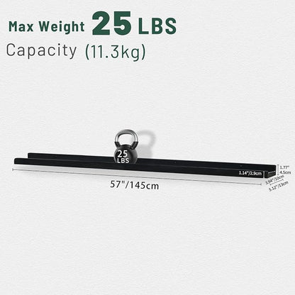 PHOENANCEE Long Floating Shelves for Wall 57 Inch,Real Wood Picture Ledge with Lip Set of 4,Photo Frame Storage Display for Living Room Nursery Bedroom Bathroom Kitchen Home Office Decor Rustic Black