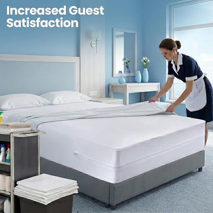 Utopia Bedding Mattress Protector Zippered California King Size (Pack of 10), 100% Waterproof Bed Bug and Dust Mite Proof Mattress Encasement, Absorbent 6 Sided Mattress Cover