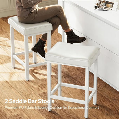 Concho 56'' Kitchen Island with Seating and Stainless Steel Countertop, Rolling Kitchen Carts on Wheels with Folding Drop Leaf, Bar Stool, Power Outlet, Spice/Towel Rack, White