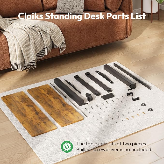 Electric Standing Desk,35x24 Inches Adjustable Height Stand up Desk, Sit Stand Home Office Desk with Splice Board, 3 Preset Heights,Equipped with Hooks,Ergonomic Computer Workstation，Brown