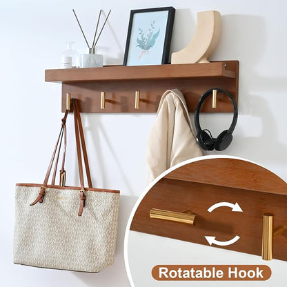 PETKABOO Shoe Rack for Front Door Entrance, 28” Entryway Bench with Coat Rack, Hall Tree Shoe Bench with Storage for Entry, Hallway, Bedroom, Living Room