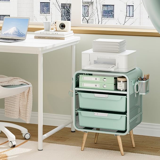 SYKIARIOL Kids Nightstand,Cute End Table with Storage Drawer,Nightstand for Girls Bedroom Furniture