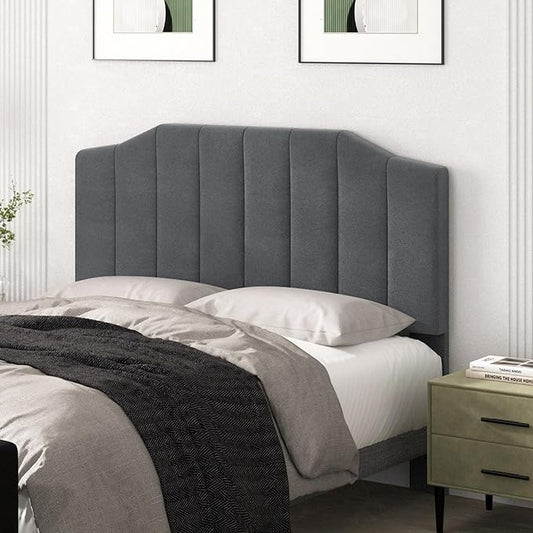 Befurtori Upholstered Accent Headboards (Dark Gray, Queen/Full)