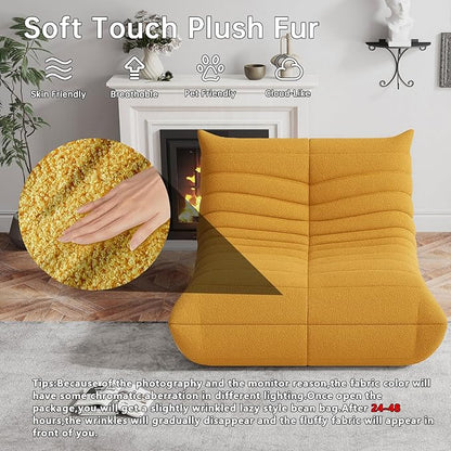 WHGBJA Bean Bag Chair for Adults, Lazy Bean Bag Sofa for Bedroom, Living Room, Reading, Gaming Floor Sofa Chair, Boneless, Comfy