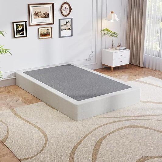 OSASET Twin XL Box Spring, 9 Inch Metal Twin XL Box Spring Only, Heavy Duty Metal Frame Mattress Foundation Support for 3500lbs, Easy Assembly, Noise Free, Non Slip
