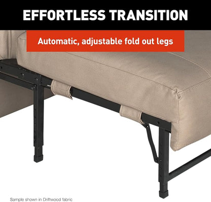 THOMAS PAYNE Signature Heritage Series 68" Dellmead RV Clickback Sleeper Sofa with Automatic, Adjustable Fold-Out Legs, Four Reclining Positions, Easy Transition - 2024044228