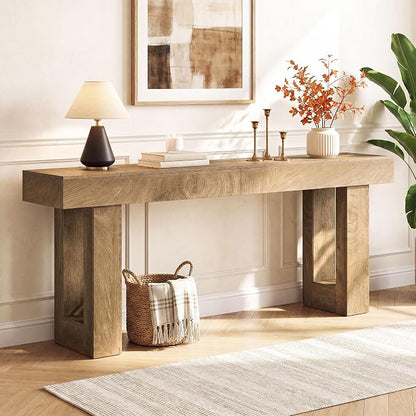 Tribesigns 78.74-Inch Extra Long Console Table | Wooden Rectangular Sofa Table Behind The Couch, Farmhouse Entryway Table for Entrance, Hallway, Living Room