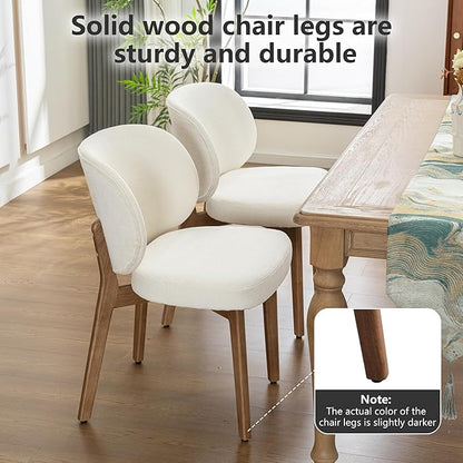 YOUNIKE Dining Chairs Set of 4 Modern Kitchen Dining Room Chairs Beige