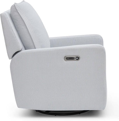Delta Children - babyGap Harlowe Power Recliner, Sky Blue | Power Recliner with USB-A and Type-C Ports, Greenguard Gold Certified, Stain-Resistant Fabric, Oeko-TEX 100 Certified