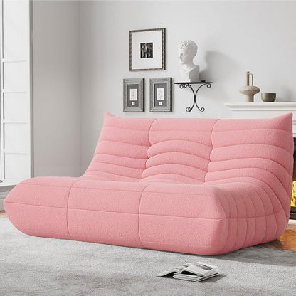 WHGBJA Bean Bag Chairs for Adults with Memory Foam Couch, Loveseat Sofa Chair for Bedroom, Living Room, Reading, Gaming Floor Sofa Couch, Boneless, Comfy