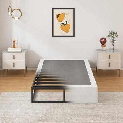 SHLAND Twin Box Spring - 10 Inch Heavy Duty High Profile Metal Box Springs for Twin Bed, Mattress Foundation with Fabric Cover, Easy Assembly