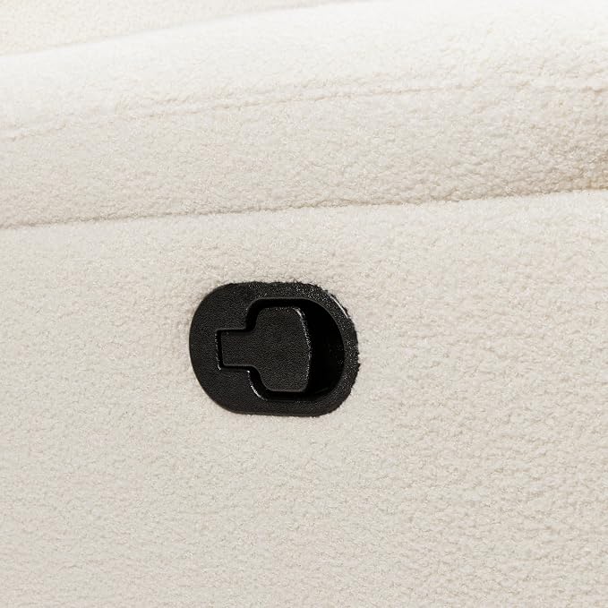 Davinci Suzy Glider Recliner Nursery Chair - Glider Rocking Chair for Nursery and Living Room - GREENGUARD Gold, FSC & Certi-PUR US Certified - 360° Swivel Rocker Recliner Chair (Cozy Cream Boucle)
