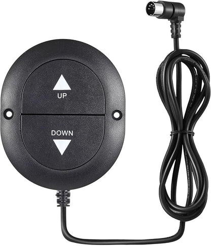 AWINLI 90 ° Curved Oval 2-Button 5-Pin Electric Recliner Manual Controller | Electric Lift Chairs Hand Controller Side Control Handset Replacement Parts,for Limoss,Okin,Lift,Electric Sofa Controller