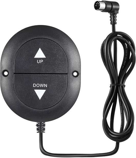 AWINLI 90 ° Curved Oval 2-Button 5-Pin Electric Recliner Manual Controller | Electric Lift Chairs Hand Controller Side Control Handset Replacement Parts,for Limoss,Okin,Lift,Electric Sofa Controller