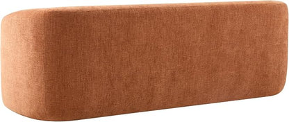 86" Chenille Cloud Loveseat Couch - Frameless Memory Foam Sofa with Pocket Springs | No Assembly Luxury 3-Seater Modern Curved Floor Sofa in a Box for Living Room & Apartment | Breathable material