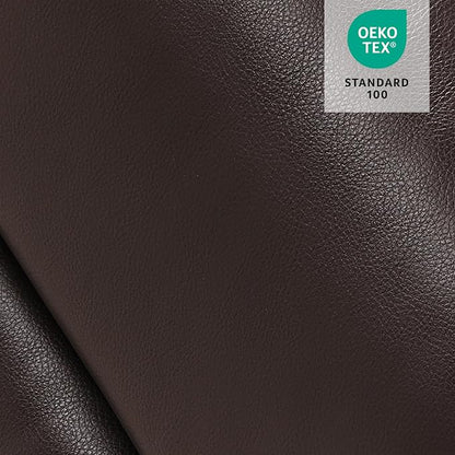 MCombo Oversized Power Lift Recliner Chair with Extended Footrest, Extra Wide for Big and Tall Elderly People, Faux Leather R7289 (Dark Brown, Medium-Wide)