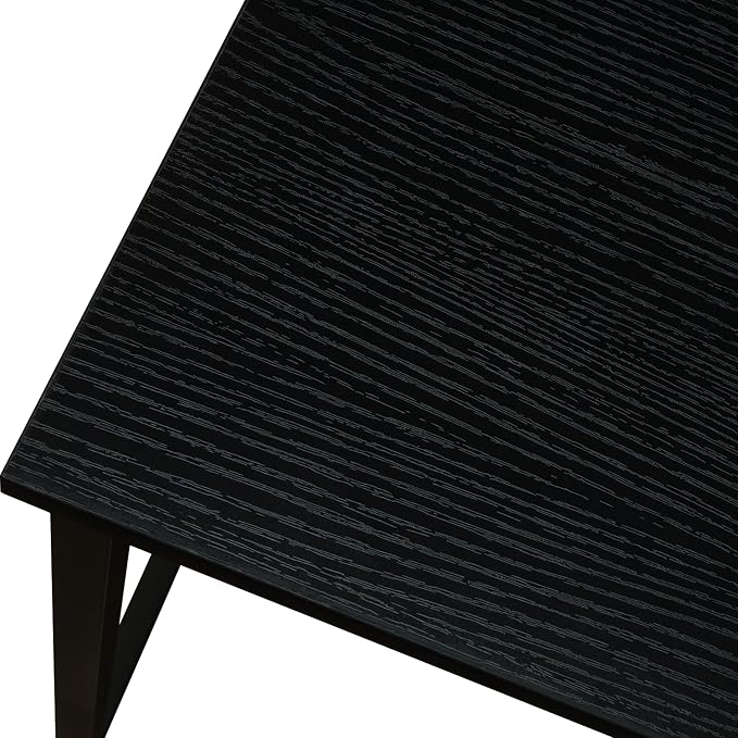 Narrow Console Table, 29.5" Small Entryway Table, Thin Hallway Tables, Slim Sofa Side Tables for Hallway, Living Room, Bedroom, Foyer, Wood-Grained Black