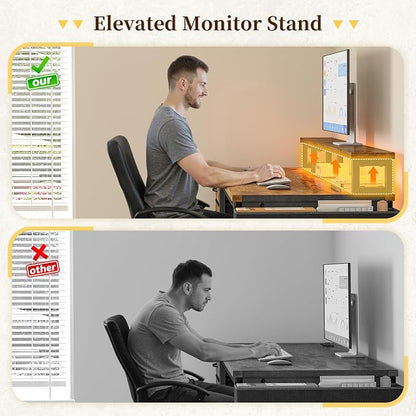 DurayLoly 55" Small Gaming Desk with Remote Control RGB Light for Teen Gamer,10m Full-Color Strip with Wireless Remote,20 Dynamic & 20 Lighting Modes, Effortless Control to Level Up Your Gaming Vibe