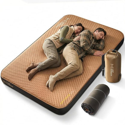 Lost Horizon Air & Foam Camping Mattress, Self-Inflating Sleeping Pad, 4.5" Thick, with Air Pump, Full