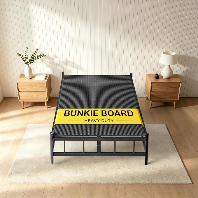 Imperius Folding Spring Box,Breathable, Noise Minimizing,Large Double Bed 10mm Bunkie Board, Twin Size 38x75''