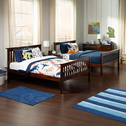 AFI, Columbia Ladder Bunk Bed Full Over Full, Walnut