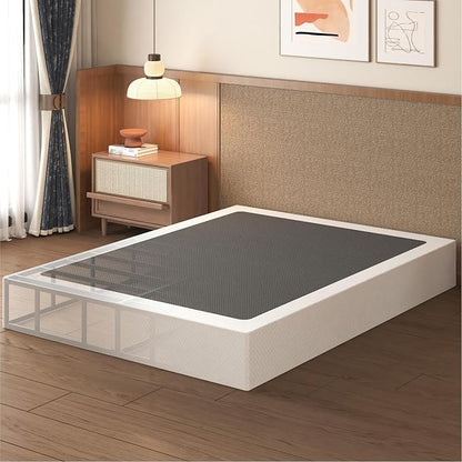 Lutown-Teen 12 Inch California King Box Spring High Profile, Heavy Duty Metal Cali King Box Spring Bed Base with Fabric Cover, Mattress Foundation, Noise Free, Easy Assembly