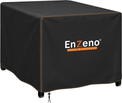 Enzeno Fire Pit Cover Square,Outdoor Firepit Cover Waterproof,Oxford Cloth Patio Fire Table Cover for Outdoor Fire Pit,Fits 35-37 inch Gas Firepit covers(37"L x 37"W x 24"H)