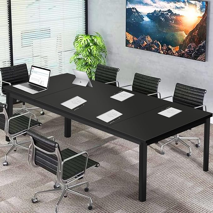 Computer Desk, 71 inches Desk & Workstations for Home Office, Writing Study Corner Desk, Modern Simple Style Laptop Table, Easy to Assemble, Black