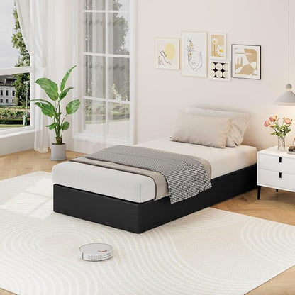 Awesofurni Twin Box Spring, 10 Inch High Profile Twin Box Spring Only, 3000 lbs Heavy Duty Metal Frame Mattress Foundation with Fabric Cover, Easy Assembly-Noise Free