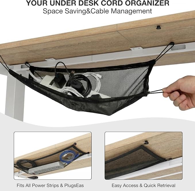 Acrolix Electric Standing Desk, Height Adjustable Home Office Desk with Memory Presets & Cable Management,Oak Sit Stand Desk for Work from Home, Ergonomic Computer Desk (63" x 24")