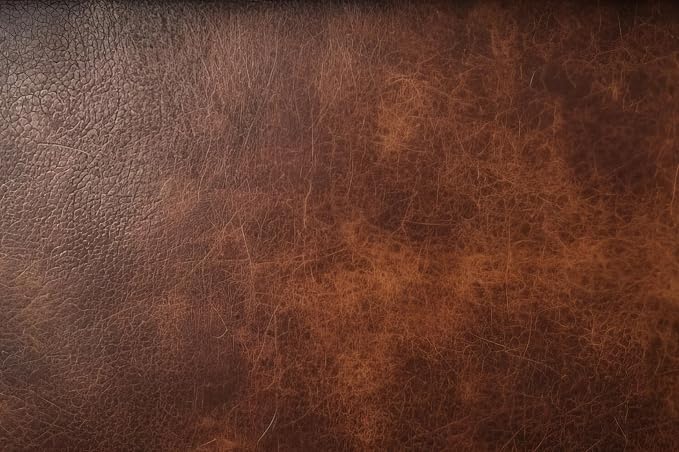 Valencia Graz Leather Wide Sofa 92" | Premium Full Semi-Aniline Leather | Modern Wide Couch with Unique Variations, Legless Design for Living Room, Chocolate