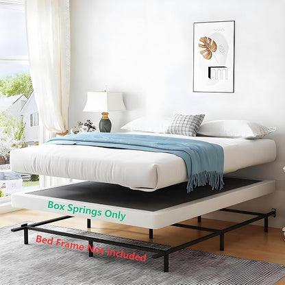 Vaciwe 8 Inch Full Box Spring and Cover Set, Box Springs Full Size, Heavy Duty Mattress Foundation, Easy Clean Cover, Simple Assembly