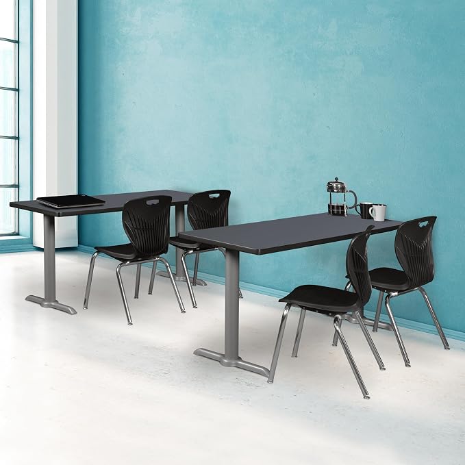 Romig Pillar 42" x 24" Training Table- Grey/Grey Base