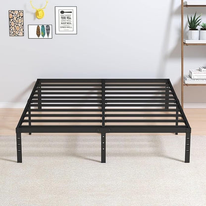 Maenizi 12 Inch Full Size Bed Frame No Box Spring Needed, Heavy Duty Metal Platform Bed Frame Full Support Up to 3000 lbs, Easy Assembly, Noise Free, Black