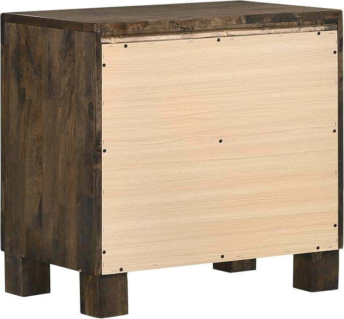 Coaster Home Furnishings Woodmont Farmhouse 5-Piece Bedroom Set California King Size Storage Panel Bed Frame 54-inch Headboard Rustic Golden Brown 222631KW-S5
